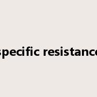 specific resistance是什么意思