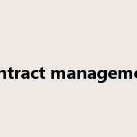 contract management是什么意思