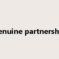 genuine partnership是什么意思