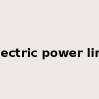 electric power line是什么意思