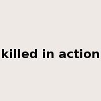 killed in action是什么意思