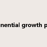 exponential growth phase是什么意思