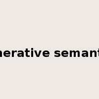 generative semantics是什么意思