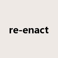 re-enact是什么意思