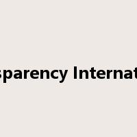 Transparency International是什么意思