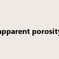 apparent porosity是什么意思