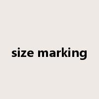 size marking是什么意思