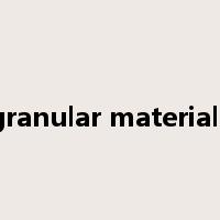 granular materials是什么意思