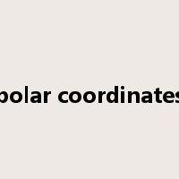 polar coordinates是什么意思