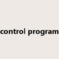 control program是什么意思