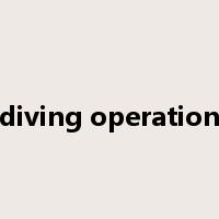 diving operation是什么意思