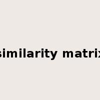 similarity matrix是什么意思