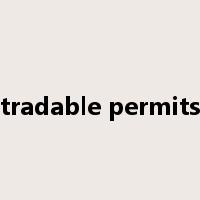 tradable permits是什么意思