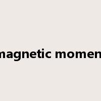 magnetic moment是什么意思
