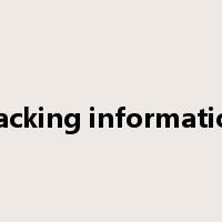 tracking information是什么意思