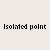 isolated point是什么意思