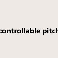 controllable pitch是什么意思