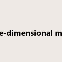 three-dimensional model是什么意思