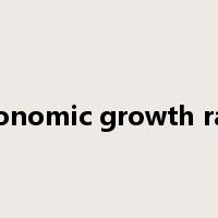 economic growth rate是什么意思