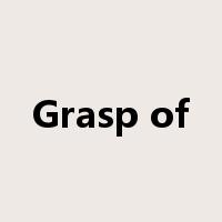 Grasp of是什么意思