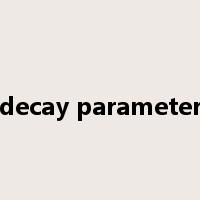decay parameter是什么意思