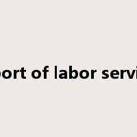 export of labor services是什么意思