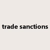 trade sanctions是什么意思