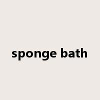 sponge bath是什么意思