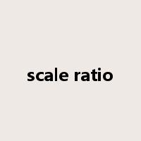 scale ratio是什么意思