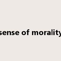 sense of morality是什么意思