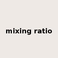 mixing ratio是什么意思