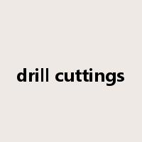 drill cuttings是什么意思