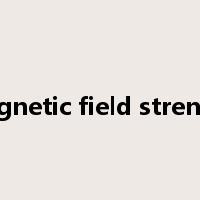 magnetic field strength是什么意思