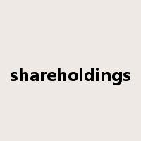 shareholdings是什么意思