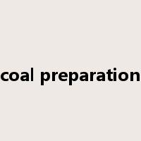 coal preparation是什么意思