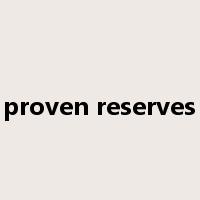 proven reserves是什么意思