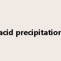 acid precipitation是什么意思