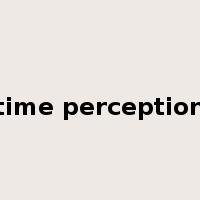 time perception是什么意思