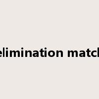 elimination match是什么意思