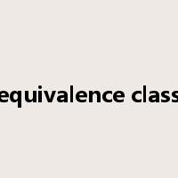 equivalence class是什么意思