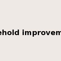 leasehold improvements是什么意思