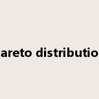 Pareto distribution是什么意思