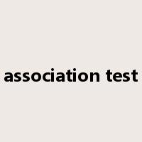 association test是什么意思