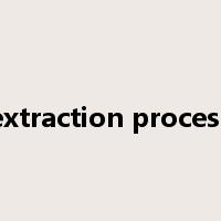 extraction process是什么意思