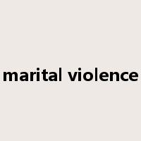 marital violence是什么意思