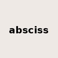 absciss是什么意思