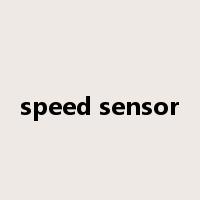 speed sensor是什么意思
