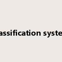 classification system是什么意思