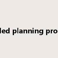 detailed planning proposal是什么意思