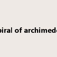spiral of archimedes是什么意思